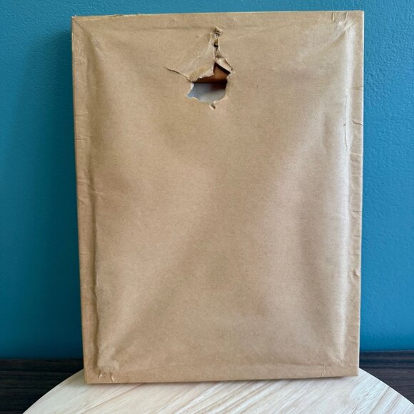 Vintage Framed Needlepoint St. Bernard Puppies Cross-Stitch Art In Wooden Frame - Picture 8 of 10